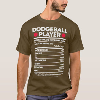 Camiseta Fatos Nutricionais do Jogador de Dodgeball