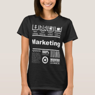 Camiseta Fatos Nutricionais Do marketing Para O Marketer