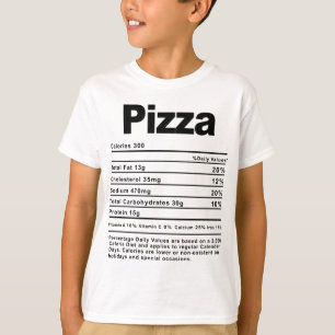 Camiseta Fatos Nutricionais do Natal de Ação de Graças Pizz