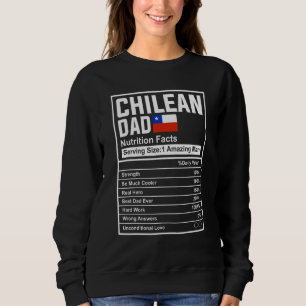 Camiseta Fatos Nutricionais do Pai Chileno do Sexo Masculin