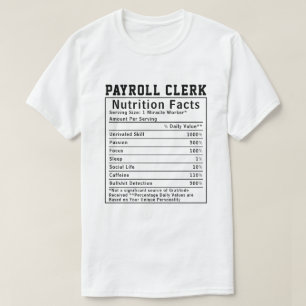 Camiseta Fatos Nutricionais Engraçados para Funcionário de