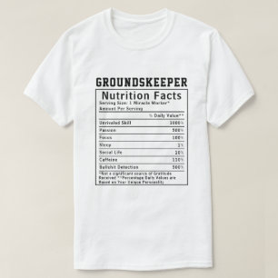 Camiseta Fatos Nutricionais Engraçados para Trabalhador de