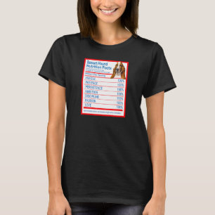 Camiseta Fatos Nutricionais Engraçados Por Cachorro-Cão-Bas