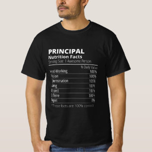 Camiseta Fatos Nutricionais Principais Engraçados