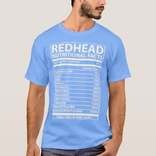 Camiseta Fatos Nutricionais Redhead