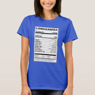 Camiseta Fatos Nutritivos de Longganisa