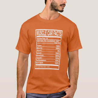 Camiseta Fatos sobre muscle car Velocidade Muscle Americano