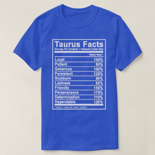 Camiseta fatos Taurus taurus (Frente do Design)