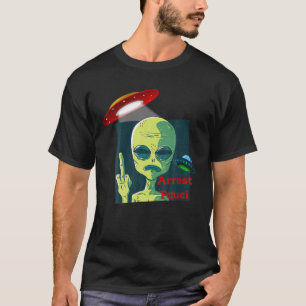 Camiseta Fauci Alienígena UFO Exterior Engraçado Ant Conser