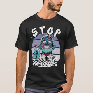 Camiseta Fauci Interromper A Vacina Mandato De Detenção Fau