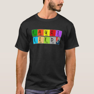 Camiseta Fauci Liar Lied Vintage Science Inesperado Fire Dr
