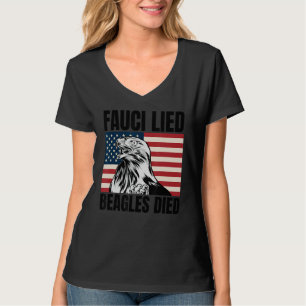 Camiseta Fauci mentiu Beagles - Anti Anthony Fauci - Arr