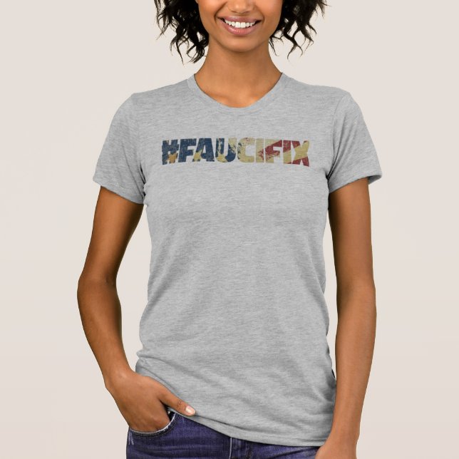 Camiseta #FAUCIFIX Mulheres em Tee Mole (Frente)