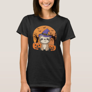 Camiseta Fault Witch Pumpkin Sloths Happy Halloween