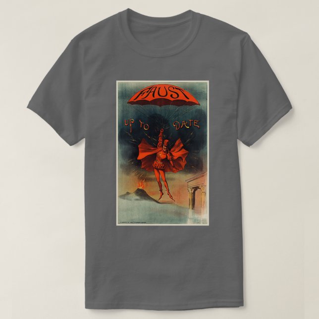 Camiseta FAUST até hoje Johann Wolfgang von Goethe 1890 (Frente do Design)