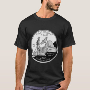 Camiseta Faux California State Quarter Yosemite Valley Muir