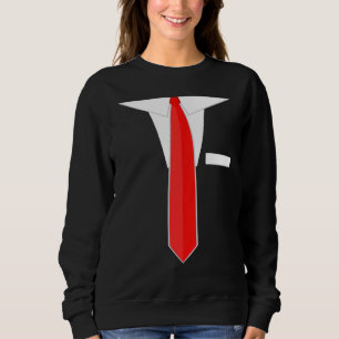 Camiseta Faux Falso Tuxedo Suit Dress Tie
