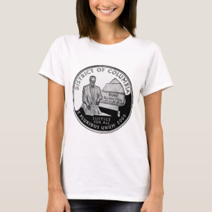 Camiseta Faux Washington District of Columbia Quarter