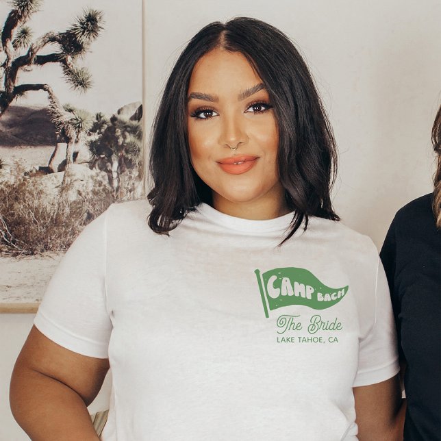 Camiseta Favor de Montanha do Camp Bach Bride Bachelorette (Criador carregado)
