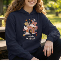 Favor Personalizado Groovy 70s Hippie Paz Bat Mitz