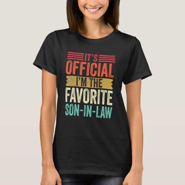 Camiseta Favorite Child Son In Law Retro Funny Family Adult (Frente)