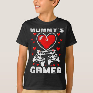 Camiseta Favorito do Mamãe Gamer Engraçado Meninos Crianças