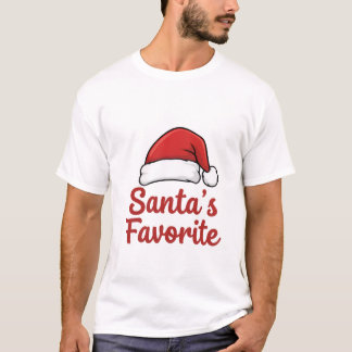 Camiseta "Favorito do Papai Noel" | Natal Divertid