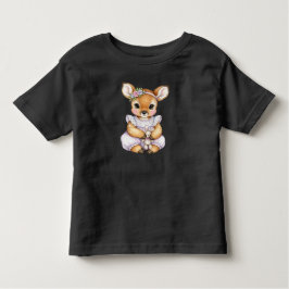 Camiseta Fawn com um coelhinho de pelúcia por Natasha Us
