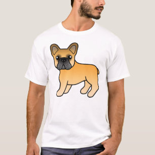 Camiseta Fawn French Bulldog Cachorro de Cartoon