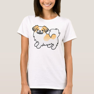 Camiseta Fawn Sable Partier-Color Tibetan Spaniel Cute Dog