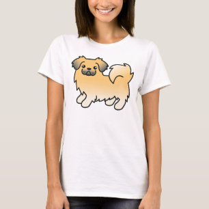 Camiseta Fawn Sable Tibetan Spaniel Cute Cartoon Dog