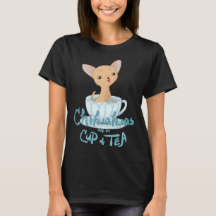 Camiseta Fawn Teacup Chihuahuas É Minha Xícara De Chá