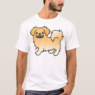 Camiseta Fawn Tibetan Spaniel Cute Cartoon Dog