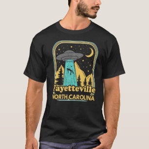 Camiseta Fayetteville Carolina do Norte Ufo Alienígena 80 R