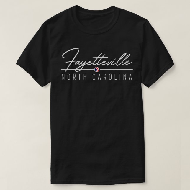Camiseta Fayetteville NC (Frente do Design)
