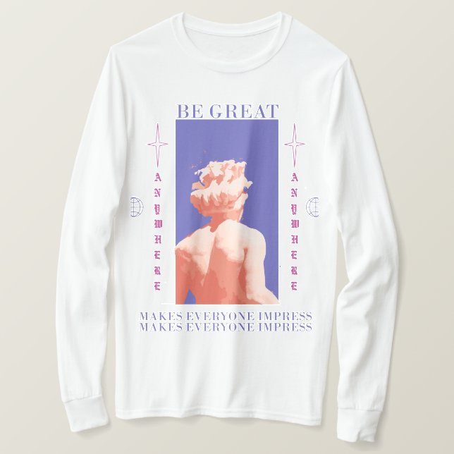 Camiseta Faz com que todos se imprimam (Frente do Design)