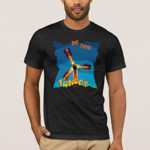 Camiseta Faz você tango? Preto americano do roupa