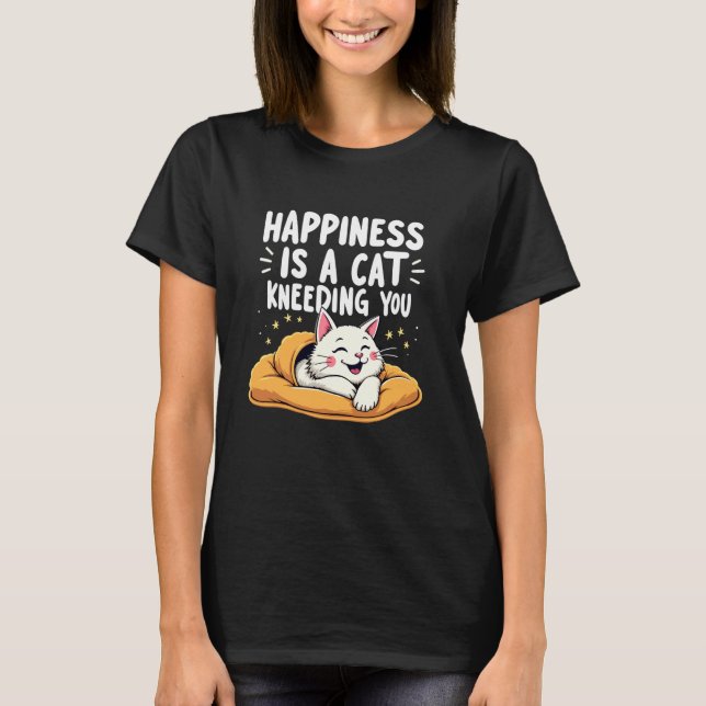 Camiseta Fazedor de Biscoito de Amassadura de Gato Mãe Feli (Frente)