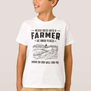 Camiseta Fazenda Agricultura Fúnebre Trator Presente Ideia