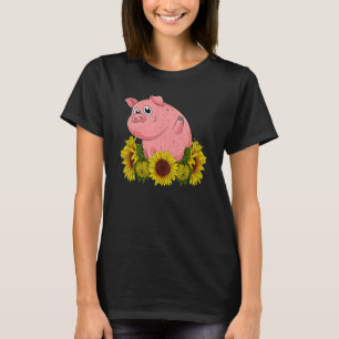 Camiseta Fazenda Amarelo de girassol Farmário de animais Fá