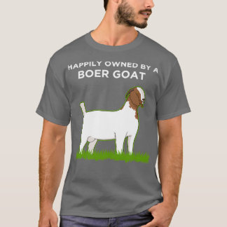 Camiseta Fazenda Animal Felizmente Detido Por Um Boer Goat