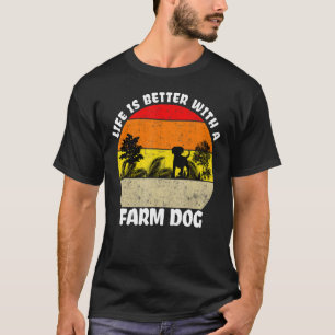 Camiseta Fazenda Cachorro australiano Heeler Cattle Farmer