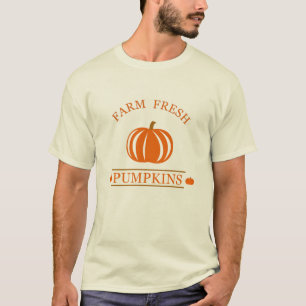 Camiseta Fazenda de abóboras frescas outono