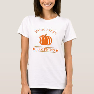 Camiseta Fazenda de abóboras frescas outono