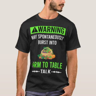 Camiseta Fazenda de Alerta Verde de Mesa