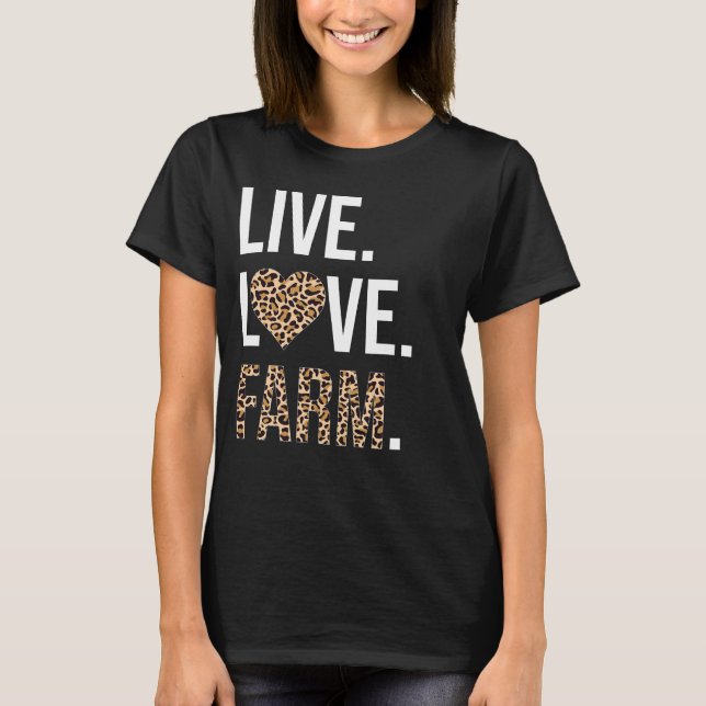 Camiseta Fazenda de amor ao vivo Feira de mulheres e rapari (Frente)