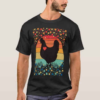 Camiseta Fazenda de Amor de Galinha Coração Dia dos Namorad