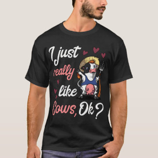 Camiseta Fazenda de Animais Vaca Fofa