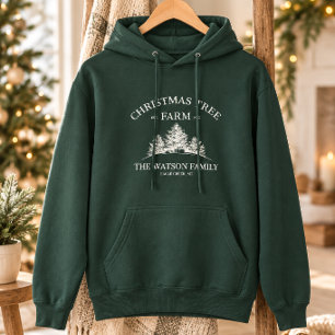 Camiseta Fazenda de Árvores de Natal com Sobrenome Personal