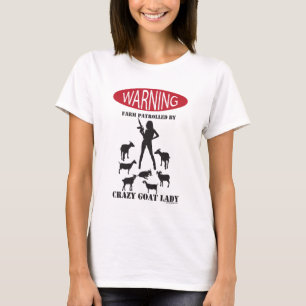 Camiseta FAZENDA de aviso FUNNY Patrulhada por Crazy Goat L